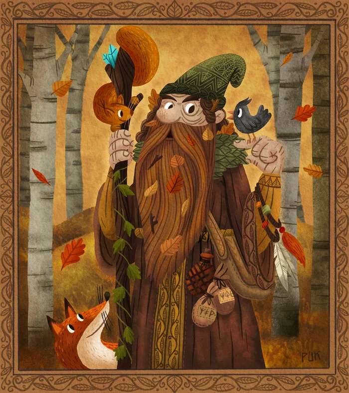 Tolkien's world in cute illustrations, part three - Middle earth, Lord of the Rings, The hobbit, Thranduil, Rivendell, Arkenston, Thorin Oakenshield, Tom Bombadil, Troll, Radagast, Longpost