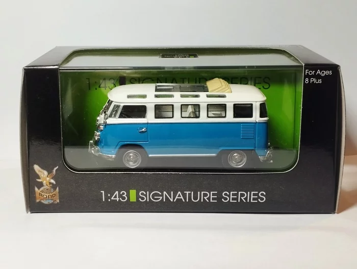 Volkswagen Transporter T1 pop-eyed minibus from the 50s - My, 1:43, Modeling, Scale model, Collection, Hobby, Overview, Volkswagen, Volkswagen T1, Transporter, Hippimobile, Hippie, Auto, 50th, Minibuses, Vw Bus, Longpost