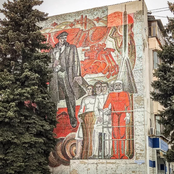 Penza mosaic panels of the Soviet years - My, Monument, sights, Penza Oblast, Penza, Mosaic, History of the USSR, Back to USSR, Communism, Longpost