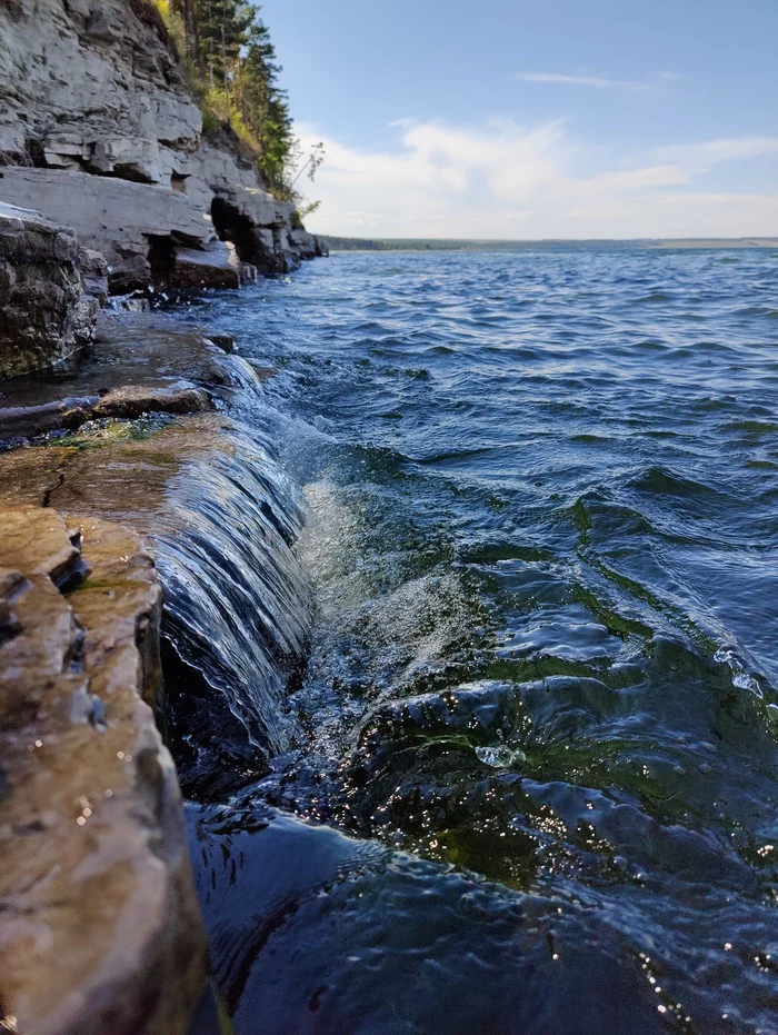 Just a photo) - My, Angara River, Irkutsk region, For the soul, Waterfall, Nature, The photo