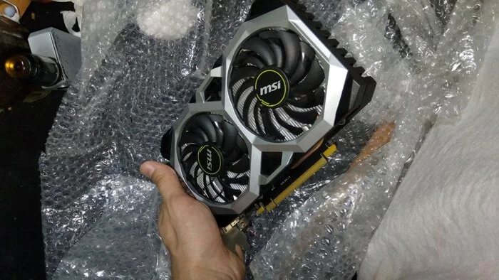 MSI VENTUS GTX 1660 6GB - not showing up in bios - My, Need help with repair, Nvidia, Geforce GTX 1660, Video card, Computer help, Video, Soundless, Vertical video, Longpost