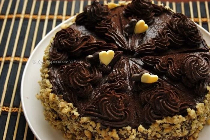 Biscuit chocolate cake according to GOST - Dessert, Preparation, Bakery products, Recipe, Video recipe, Cooking, Yummy