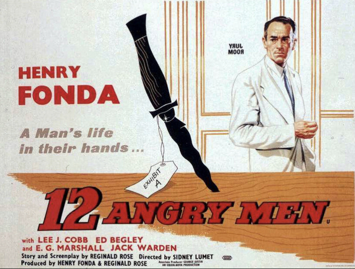 Кино на все времена #1 «12 Разгневанных мужчин» Фильмы, Сидни Люмет, Драма, Генри Фонда, Черно-белое, 1957, Советую посмотреть, 12 разгневанных мужчин