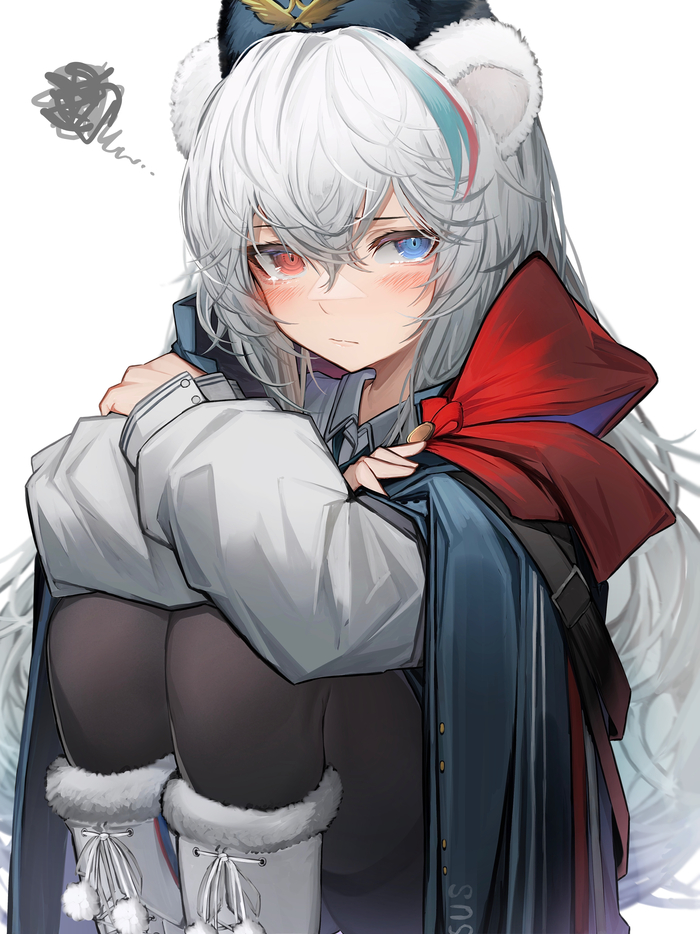 Rosa Anime Art, , Rosa (Arknights), Arknights, Dobutsu, Animal Ears