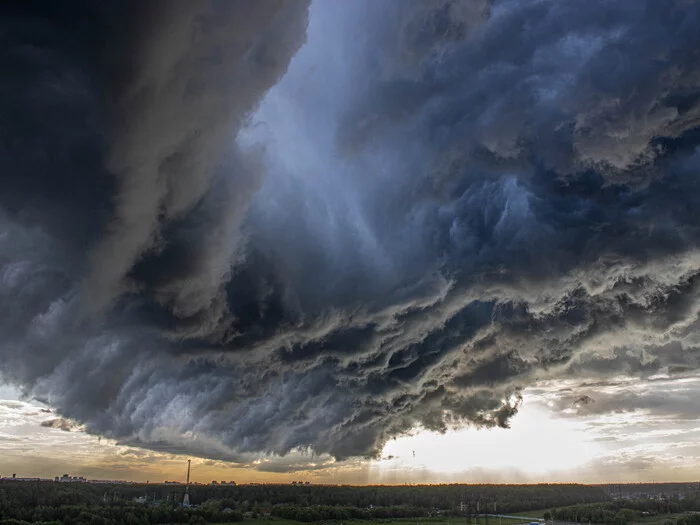 Dark Portal - My, The photo, Sky, Clouds, The clouds, Landscape