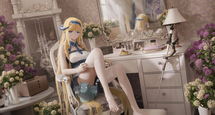 Saileach & Mudrock , ArtStation, , Arknights, Saileach, Mudrock, Anime Art, 