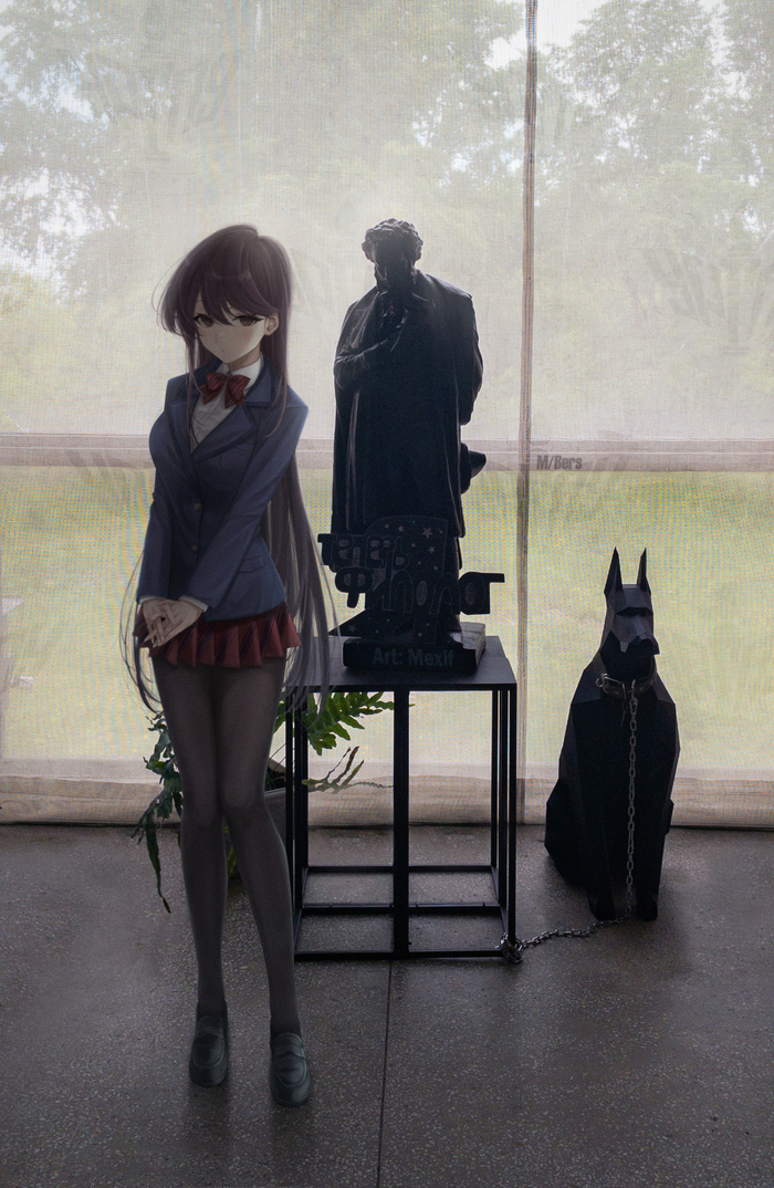 Komi_MS Anime Art, , Anime Madskillz, 2D among us, Shouko Komi, Komi-san wa Comyushou desu