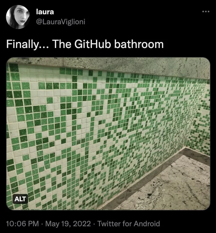 Great idea for the bathroom - Github, Programming