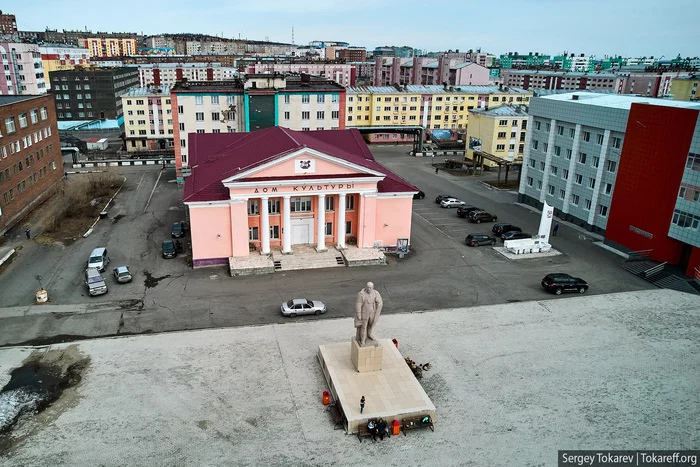 Dudinka and the northernmost international port in Russia - My, Dudinka, Taimyr, Yenisei, Port, Siberia, Drone, Dji, DJI Mavic Air, Aerial photography, North, Quadcopter, Arctic, Krasnoyarsk region, Longpost