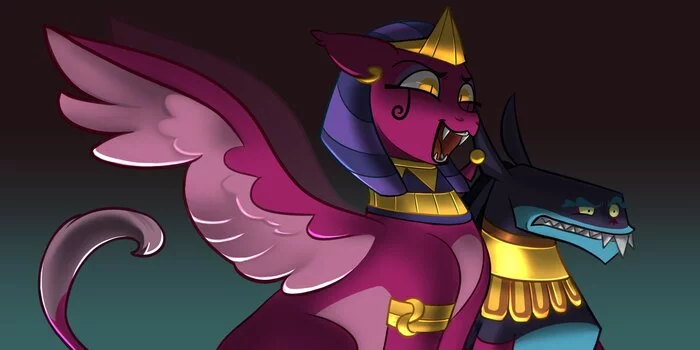 Saw something unusual - My little pony, PonyArt, Ahuizotl, Sphinx