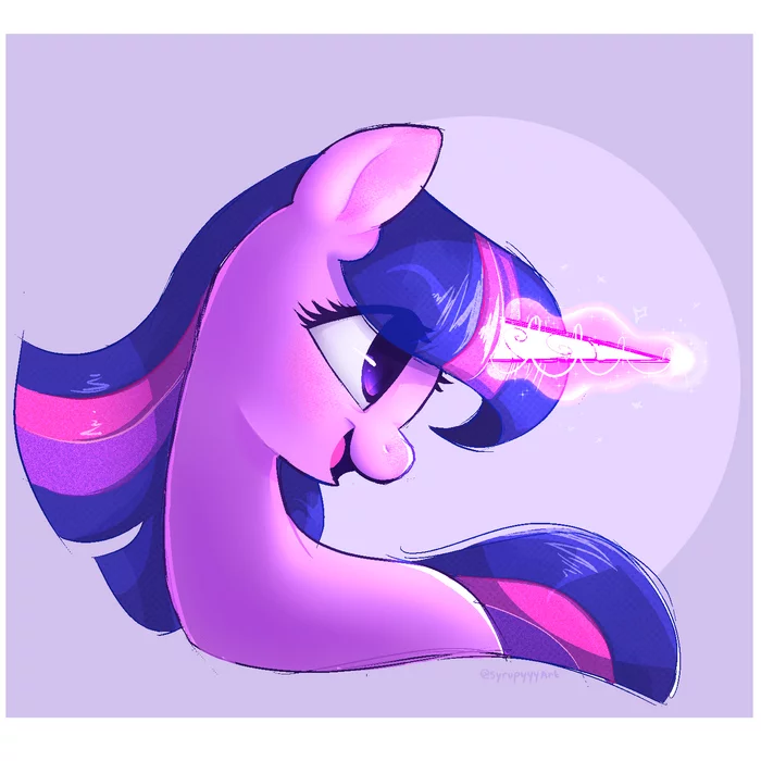 A second before the magic - My little pony, PonyArt, Twilight sparkle, Syrupyyy