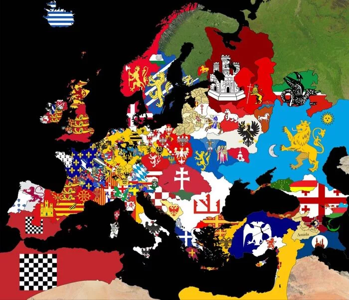 What Europe looked like 900 years ago - My, Interesting, Cards, Informative, Facts, Europe, Story