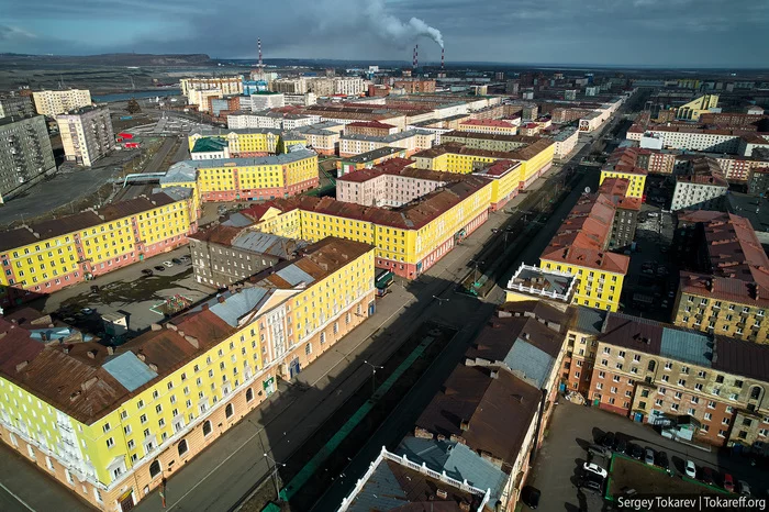 Norilsk in spring, long post with photos - My, Norilsk, North, Siberia, Arctic, Taimyr, Krasnoyarsk region, Aero, Aerial photography, Dji, Quadcopter, Longpost, The photo
