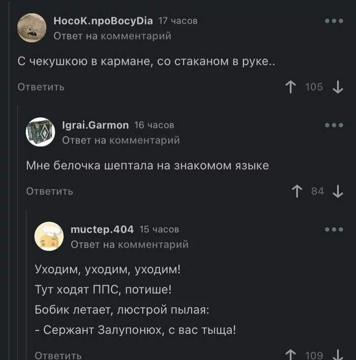 Comments - Comments, Comments on Peekaboo, Vladivostok 2000, Screenshot