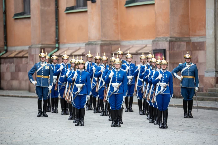 Stockholm Royal Palace, changing of the guard - My, The photo, Tourism, Stockholm, Sweden, Guard of honor, Changing of the Guard