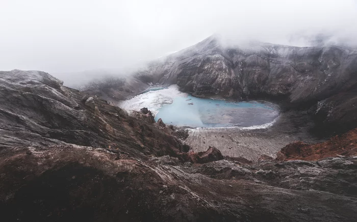 Gorely volcano, Kamchatka - My, The photo, Landscape, The mountains, The nature of Russia, Nikon, Kamchatka, Lake, Volcano, Russia, Hiking, Дальний Восток, Petropavlovsk-Kamchatsky