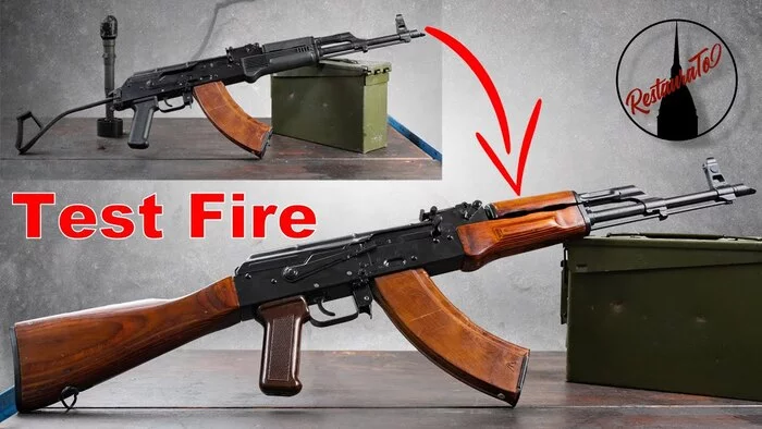 Continuation of the post Restoration of Kalashmat - Weapon, Recovery, Restoration, Machine, Kalashnikov assault rifle, Assault rifle, Video, Youtube, Reply to post