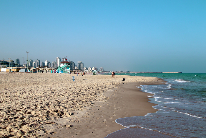 Первая вылазка на море в этом сезоне Доброе утро, Средиземное море, Израиль, Пляж, Фотография, Длиннопост