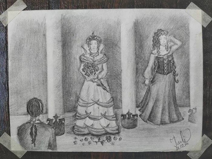 My sketches for the songs of gr. - My, King and the Clown, Rock, Illustrations, Art, Traditional art, Longpost