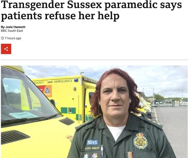 Patients refuse the help of a transgender paramedic - Transgender, Paramedic, Translation, Why?, Transphobia, England