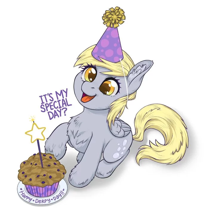 Special day for a special pony - My little pony, PonyArt, Derpy hooves, Taytinabelle