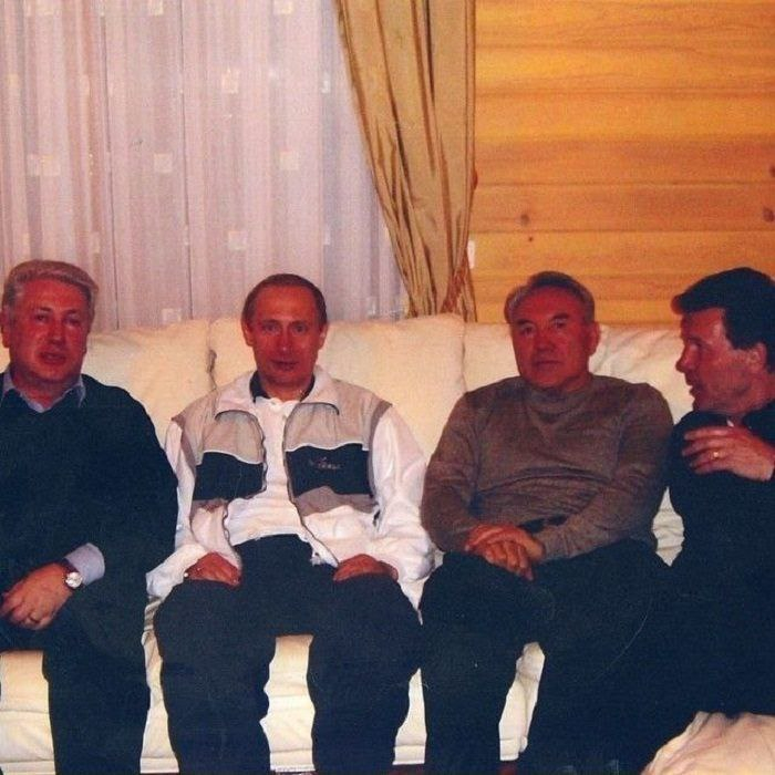 Friendly gatherings, 1999 - Vladimir Putin, Nursultan Nazarbaev, Russia, Kazakhstan, The photo, 1999, 90th, Lev Leshchenko, Vladimir Vinokur