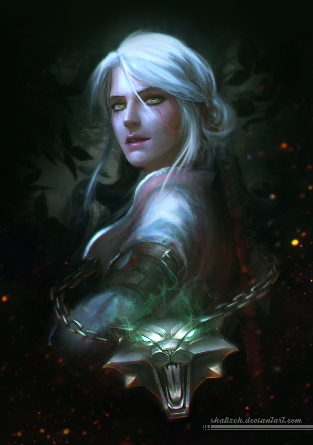 The Witcher, the Enchantress, the Child of the Elder Blood, and the Vampires - , Art, Witcher, Geralt of Rivia, Ciri, Yennefer, Regis, Detlaff, The Witcher 3: Wild Hunt, Longpost