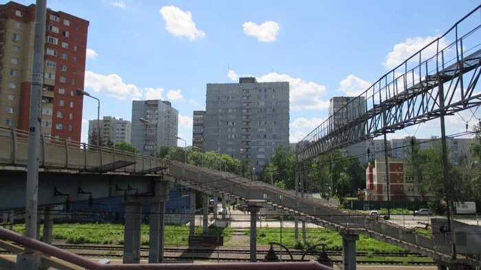 Специально для одной харьковчанки - Моё, Железная Дорога, Общественный транспорт, РЖД, Поезд, Транспорт, Автобус, Мост, Мытищи, Город Королев, Фотография, Города России, Длиннопост