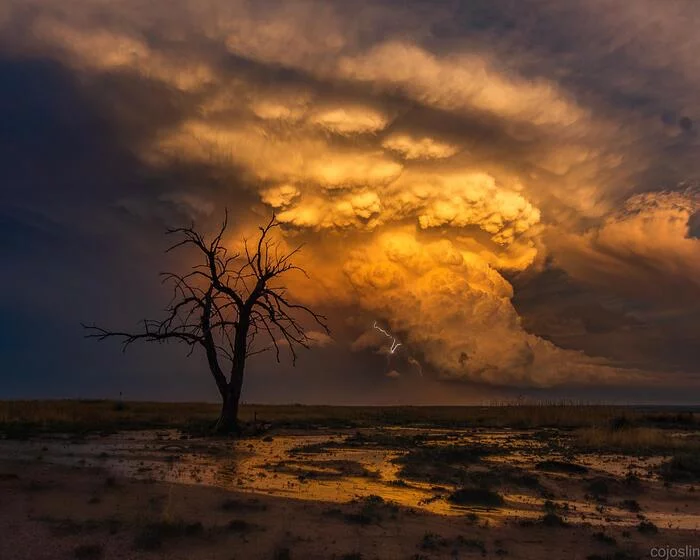 Tornadic Supercell - Tornado, Thunderstorm, Clouds, The photo, Nature