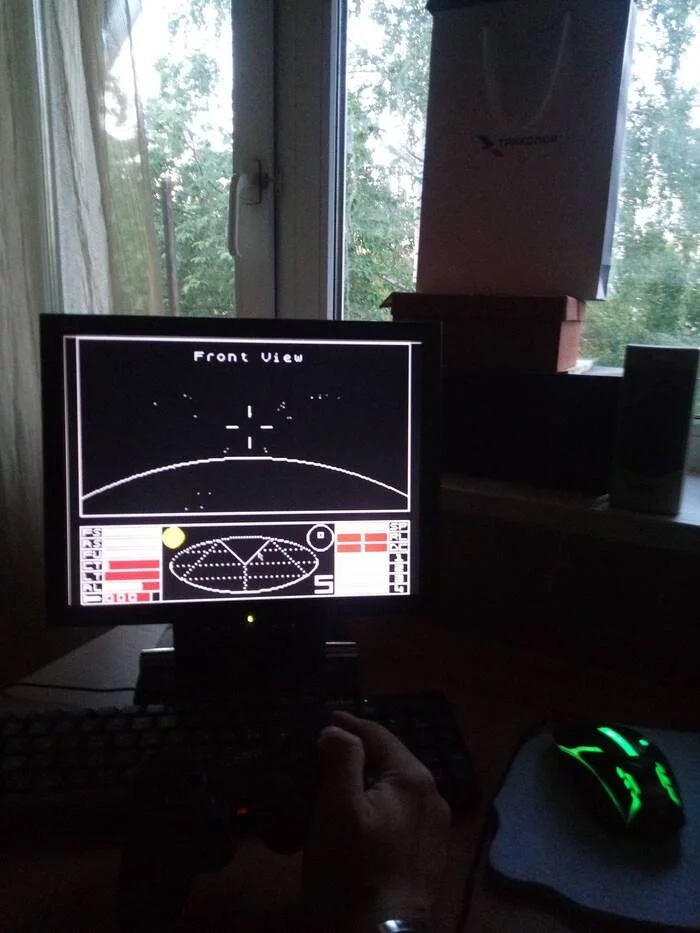 When I decided to play a little with the graphics quality settings... - My, Zx spectrum, Emulator, Strange humor, Elite