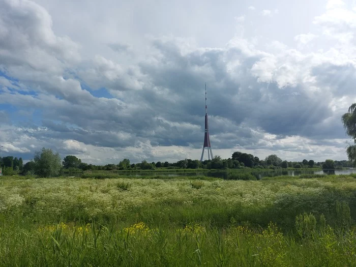 Телебашня - Моё, Мобильная фотография, Фотография, Путешествия, Латвия, Рига