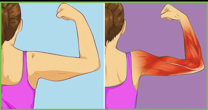 Три простых упражнения, которые уберут дряблость мышц рук. Их можно выполнять стоя или сидя стуле