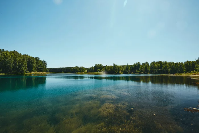 Глубокая синь - Моё, Фотография, Лес, Природа, Озеро, Нижегородская область