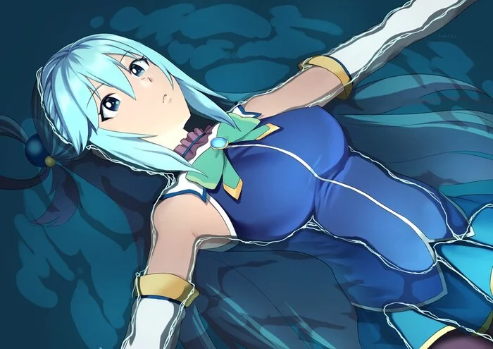 Aqua - Aqua, Konosuba, Anime Art, Аниме