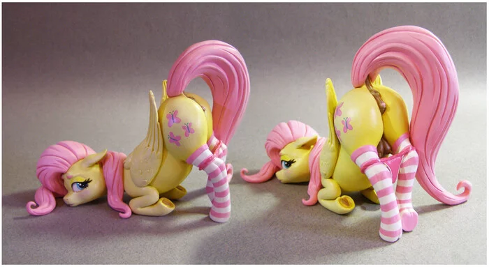 Spicy figurines - NSFW, Art, My little pony, PonyArt, MLP Explicit, MLP Udder, Figurines, Longpost, Fluttershy, Princess cadance, Twilight sparkle, Starlight Glimmer, Pinkie pie