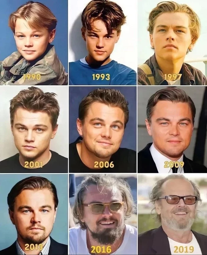 Leonardo DiCaprio is gradually turning into Jack Nicholson - Humor, Leonardo DiCaprio, Jack Nicholson