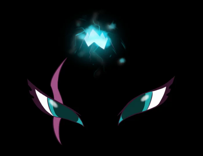 A sudden glance from the darkness... - My little pony, Tempest shadow, Brisineo