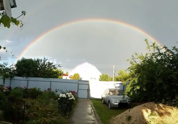 Rainbow - My, Rainbow, Summer, Village