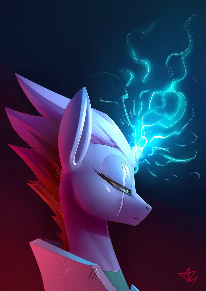 Властная - Арт, My Little Pony, PonyArt, Tempest Shadow, Underpable