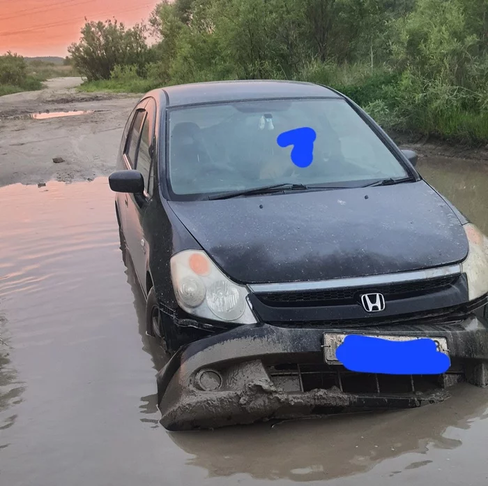 Drowned or - My, Auto, Drowned, Puddle, Off road, Fail, Repair