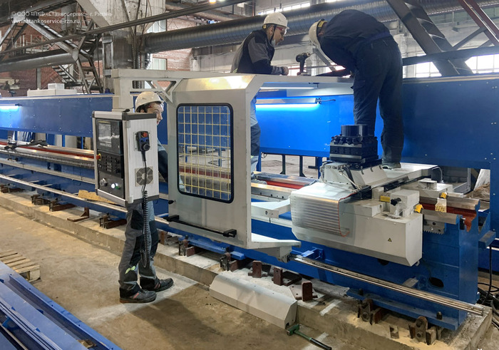 Десятиметровый токарный станок с ЧПУ 16Р40Ф3-10 ЧПУ, Токарный станок, Станкостроение, Техника, Как это сделано, Производство, Завод, Видео, YouTube, Длиннопост, Импортозамещение