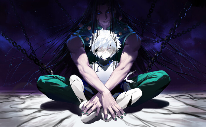 Brothers , ArtStation, , Hunter X Hunter, Killua Zoldyck, Illumi Zoldyck, Anime Art