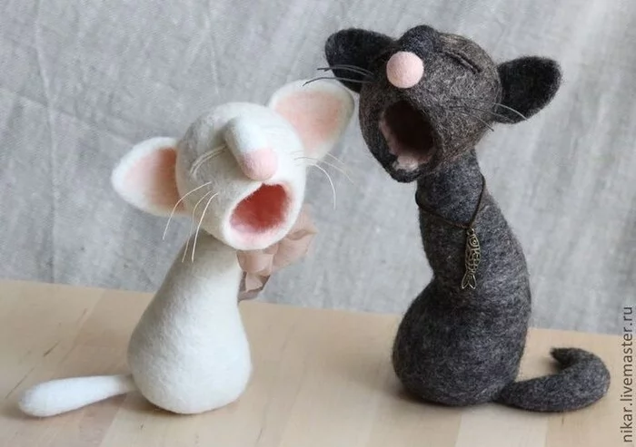Don't be a fool... - Modern Art, Handmade, Toys, Wallow, Felt, A selection, Longpost