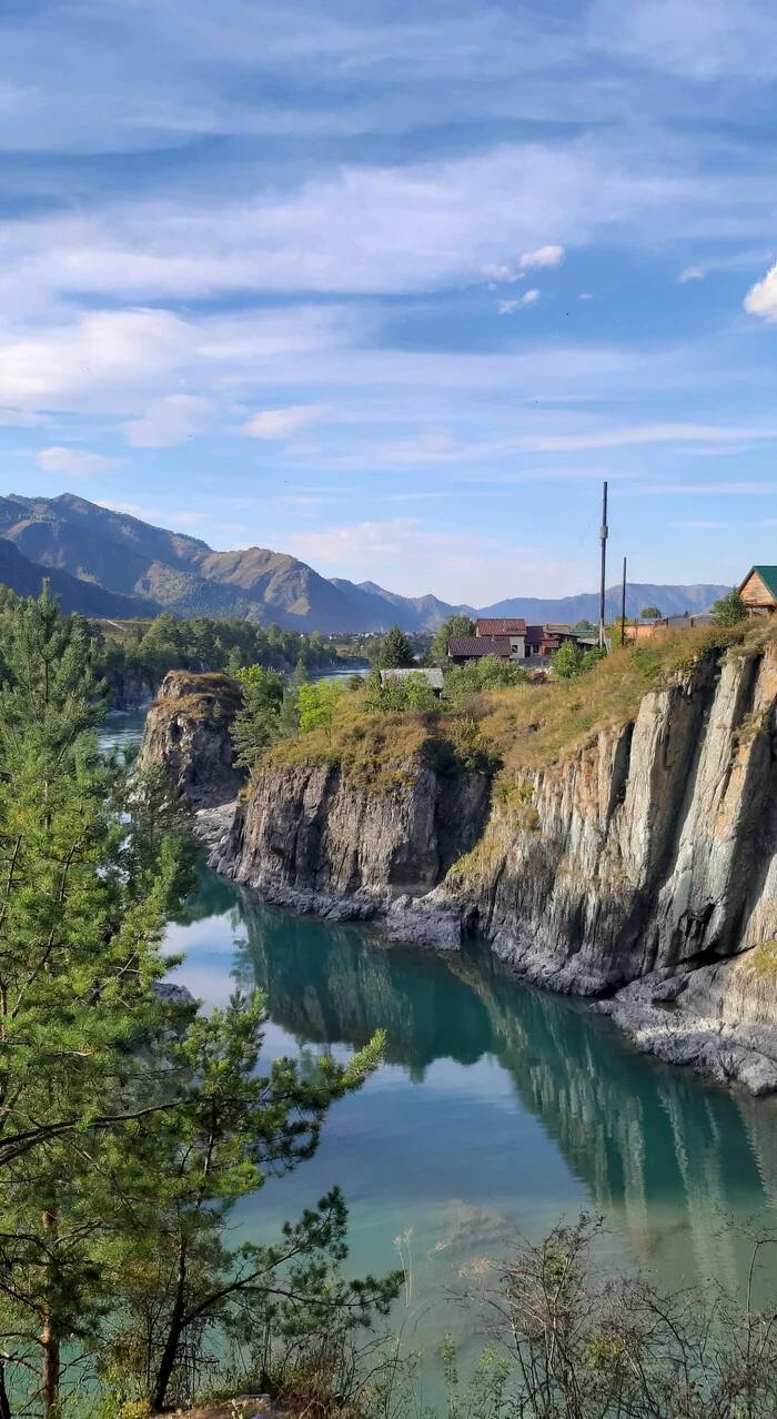 Republic of Altai, Chemal - My, Altai Republic, Chemal district, Chemal, The photo, The rocks, Katun, Friday tag is mine, Autumn, Travels, Travel across Russia