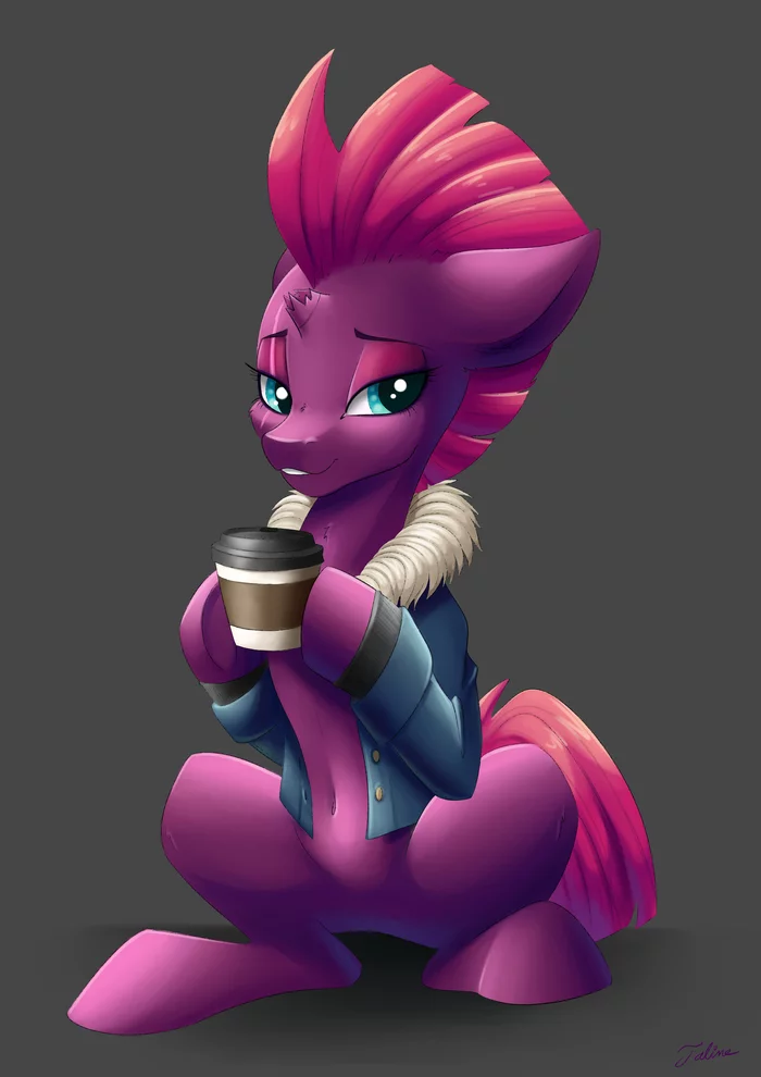 Кофе и меховая курточка - My Little Pony, Tempest Shadow, Faline-Art