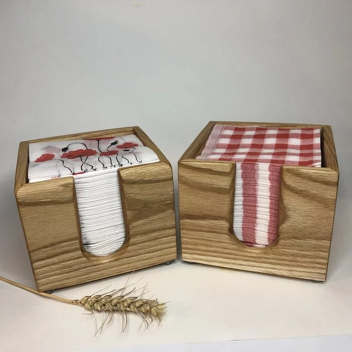 Wooden napkin holders / in continuation of the post about wooden salt shakers / - My, With your own hands, Needlework, Needlework without process, Interior, Decor, Woodworking, Wood products, Video, Vertical video