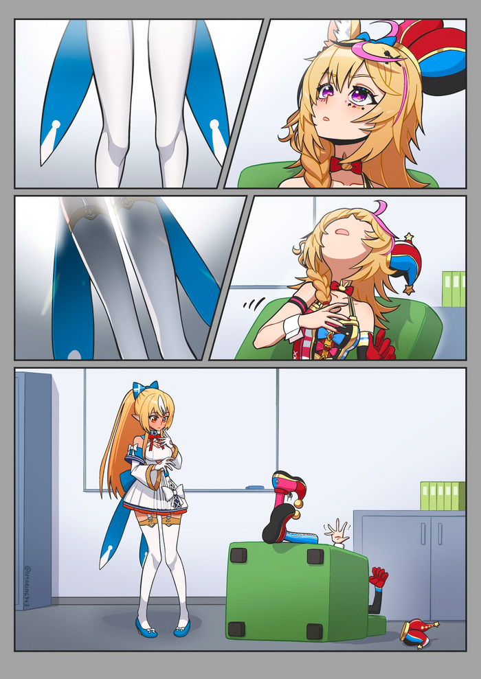Elf Legs Virtual YouTuber, Hololive, Flare Shiranui, , , Anime Art, , Omaru Polka