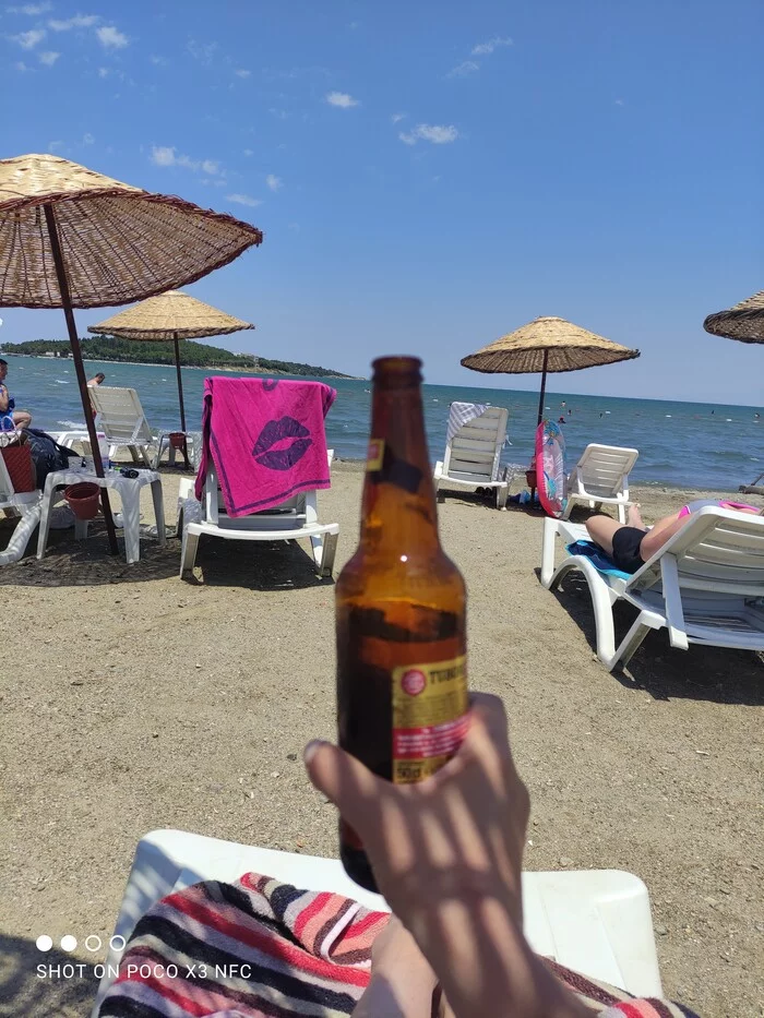 Hooray, liquid sea!! - My, Sea, Beer, Well then how, Beach
