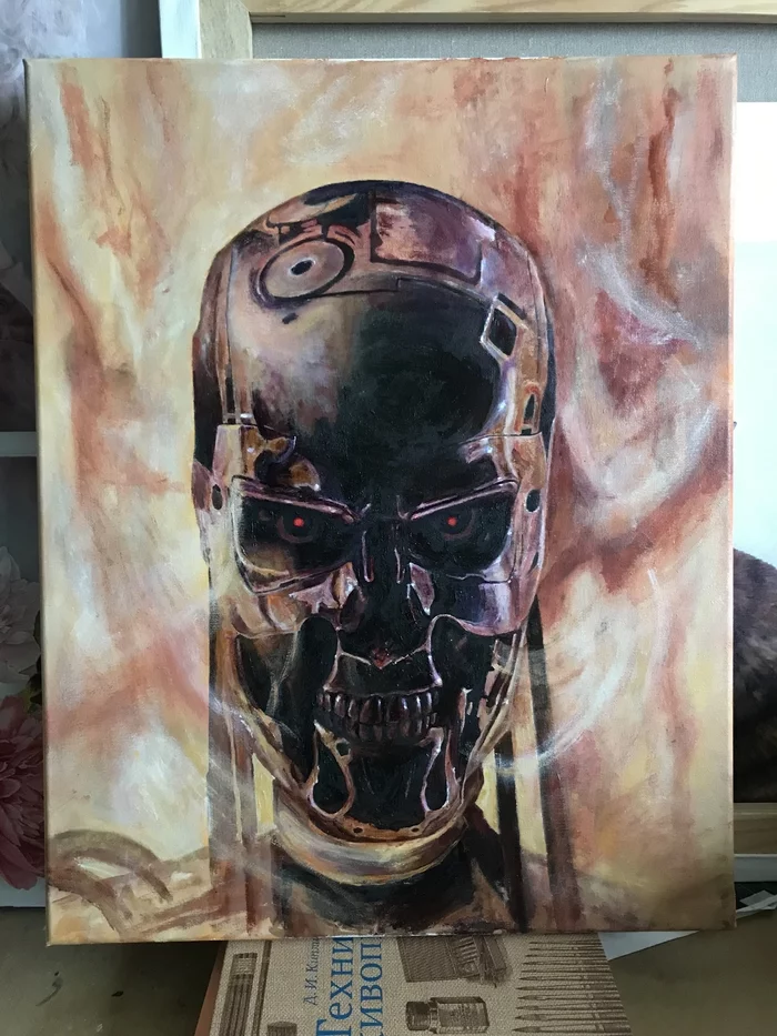 Terminator - My, Terminator 2: Judgment Day, Terminator, Art, Movies, Painting, Painting