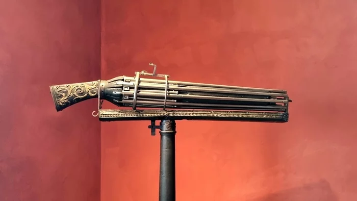 Multi-barreled Venetian arquebus - Harquebus, Venice, , Weapon, Firearms, 